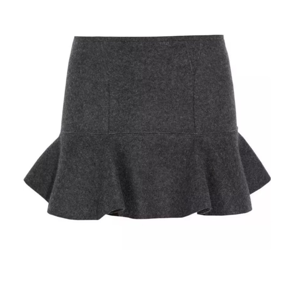 SOLD ISABEL MARANT Freja merino wool-felt mini skirt